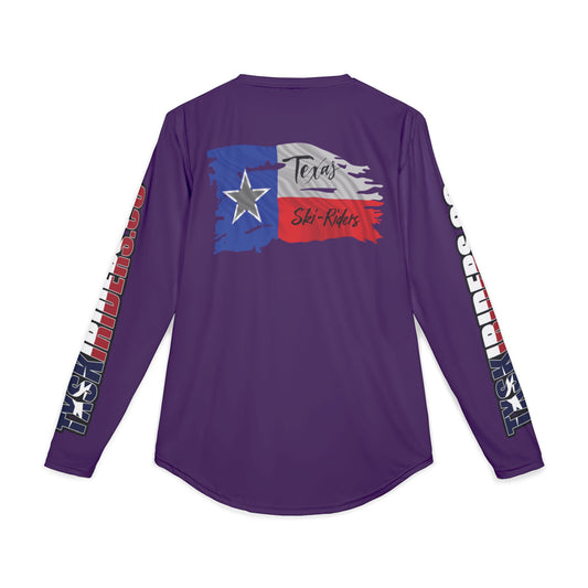 Texas Ski Riders Purple UPF 50+ Performance Solar Long-Sleeve