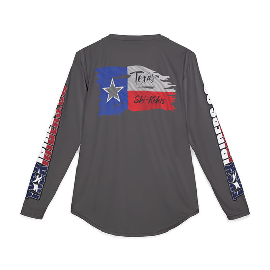 Texas Ski Riders Grey UPF 50+ Performance Solar Long-Sleeve