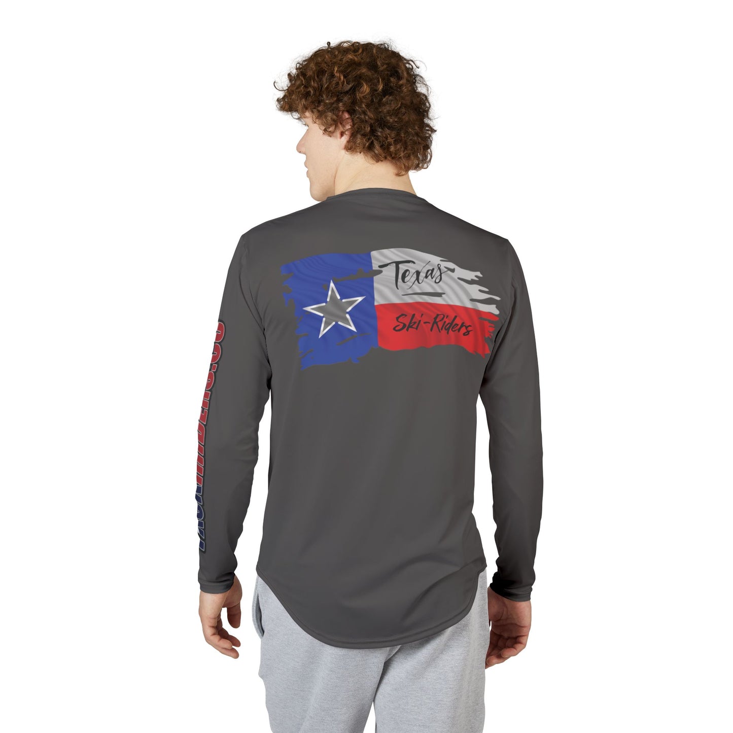 Texas Ski Riders Grey UPF 50+ Performance Solar Long-Sleeve