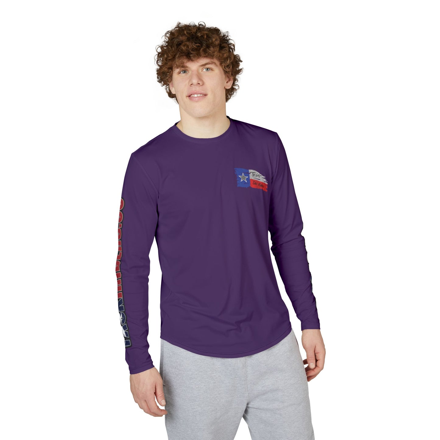 Texas Ski Riders Purple UPF 50+ Performance Solar Long-Sleeve